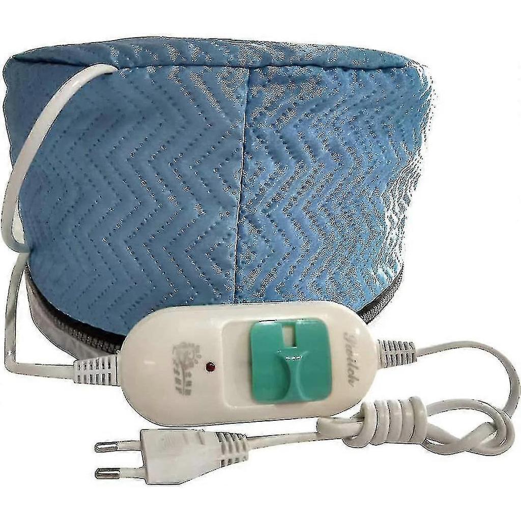 Haarbehandlungs-Dampfhaube, Heizhaube mit 3-stufiger Temperaturregelung, Therapie und Thermales Spa, Haarstyling-Dampfhaube (blau)bejoey