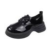 British Style Platform Small Leather Shoes Women's Spring and Autumn 2025 New Versatile Round Head Heightening Lace-up Jk with Skirt Single Shoes