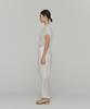 Amomento Sheer Volume Shirring Top_White