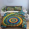 Colorful Swirl Art Set Soft Comfortable Duvet Cover Bedding Set Included 1*Duvet Cover & 2*Pillowcases gift