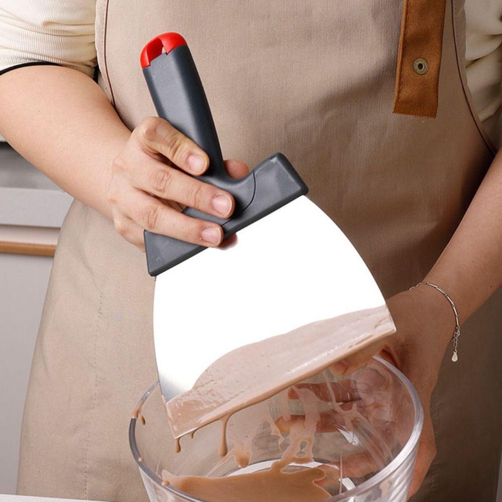 Large Size Chocolate Tempering Scraper Stainless Steel Chocolate Spatula Chocolate Shovel  Dough