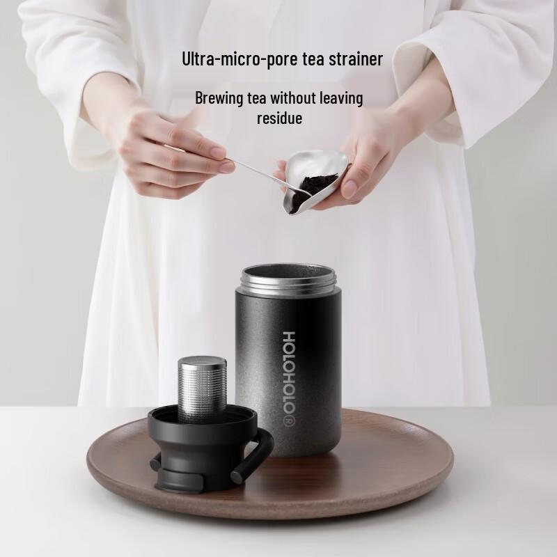 HOLOHOLO LLC-05 Pure Titanium Antimicrobial Thermal Mug