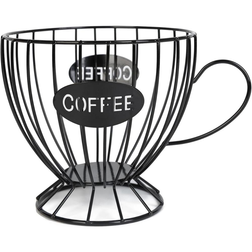 Coffee Capsule Holder, Large K-Cup Capsule Storage Box, Coffee Capsule Basket for Kitchen Restaurant Office Home Cafe Hotel