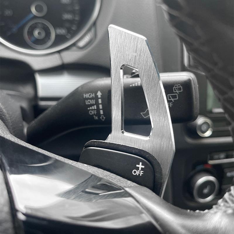 Car Steering Wheel DSG Shift Paddle Extension Shifters Sticker For Volkswagen Tiguan Golf6 MK6 Jetta GTI R20 R36 CC Scirocco EOS