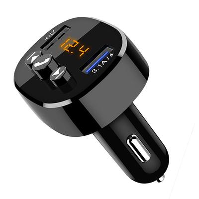 Car Bluetooth-compatible 5.0 Car Kit 2USB Quick Charger 3.1A MP3 Music Player Wireless Handsfree Audio Receiver FM Transmitter