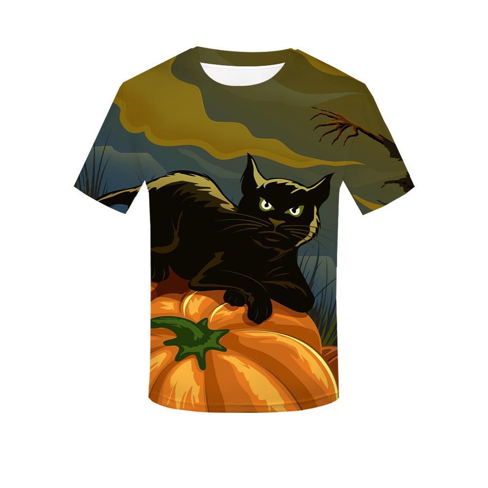 Halloween personlig 3D-tryckt t-shirt för vuxna män sommar kortärmade t-shirts