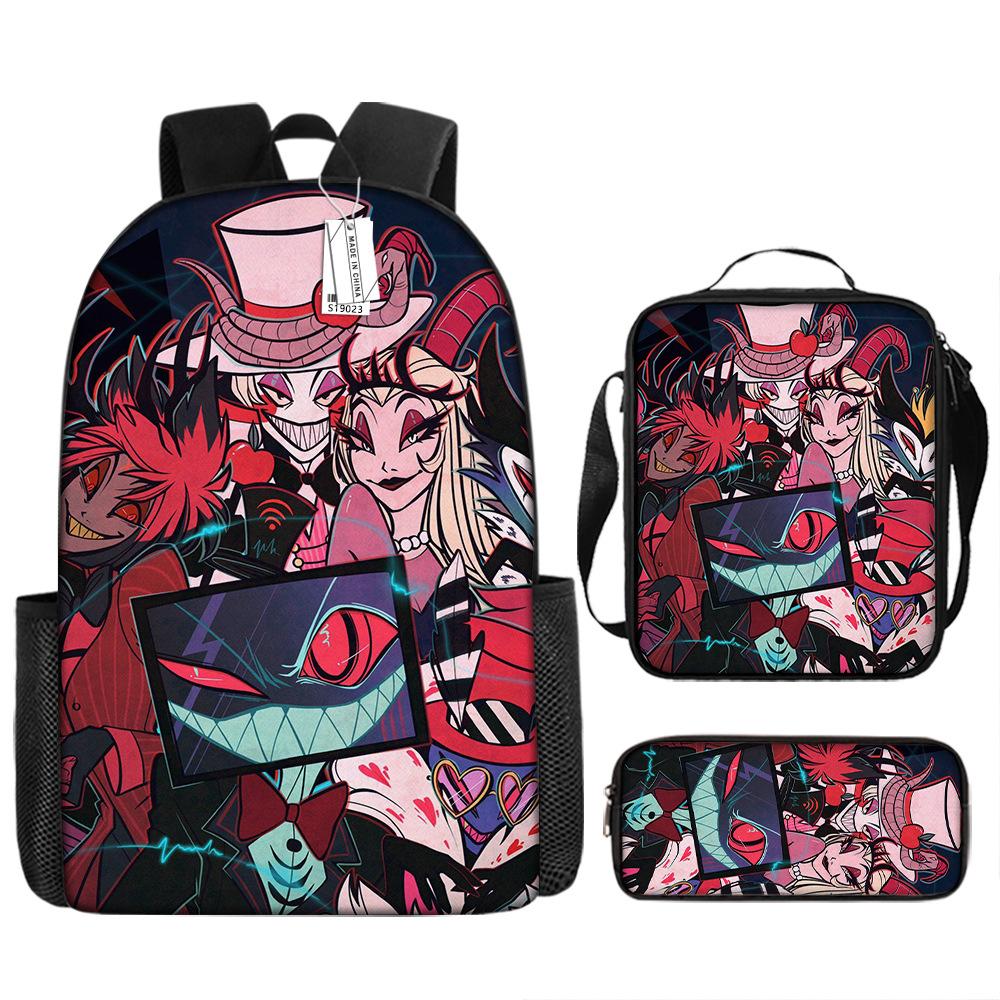 Toilet backpack European and American retro schoolbag fourth grade bag sketch large capacity portable bag