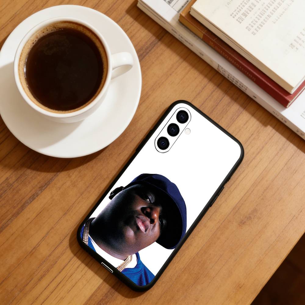 Rapper B-Biggie Smalls Phone Case For Samsung Galaxy A73,A72,A71,A70,A53,A52,A51,Soft Silicone Black Cover