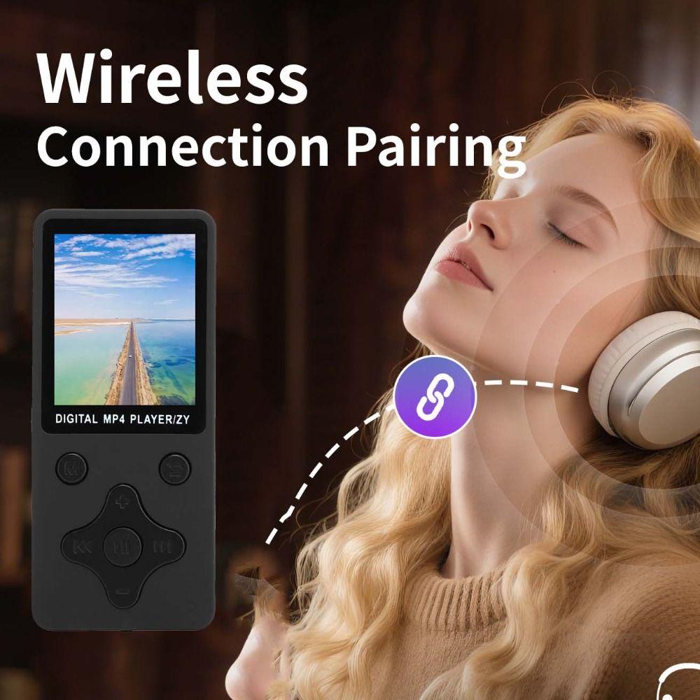 Solid Color MP4 Music Player Long Strip Mini Music Player Portable Student MP3  Men Women