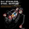BEARKING CAESAR Series 5+1BB Stainless Steel Bearings Drive System 5.2:1 Fishing Reel 15Kg Maximum Power Rotary Fishing Reel