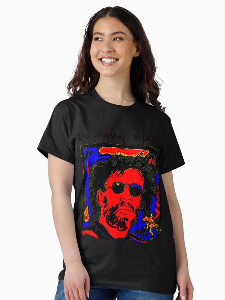 Burning Spear Hand Draw Face Roots Reggae Classic T-Shirt