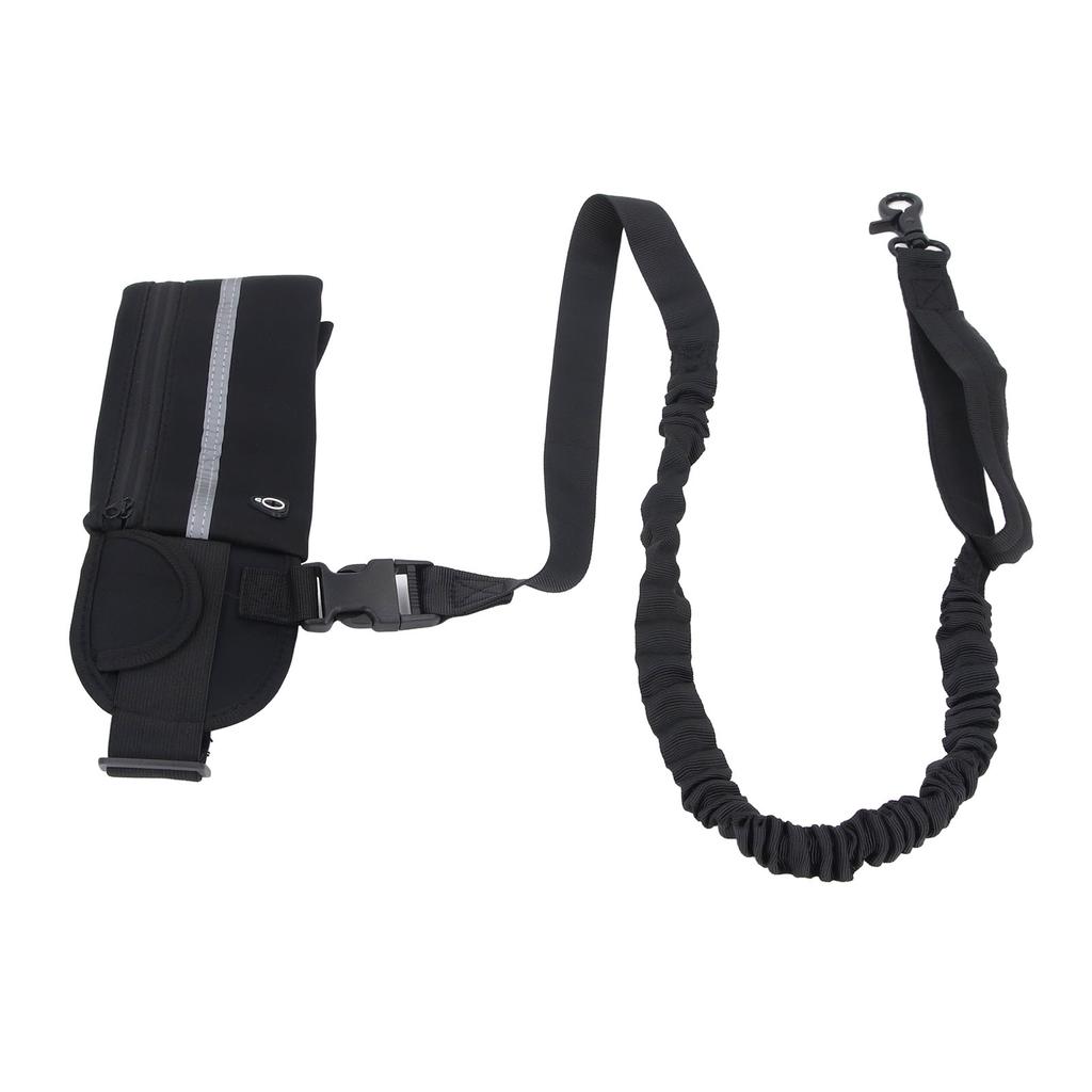 Dog Leash with   Pouch Waist Leash for Dog Walking Training Running Elastic Rope Waist Bag Reflective