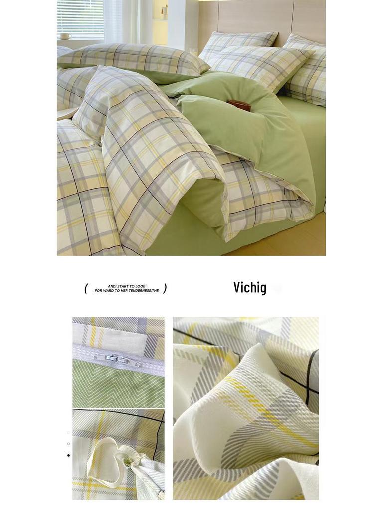 Pure Cotton Bedding Sets: Duvet Covers, Enclosed Fitted Sheets, Bed Sheets, Bed Covers - Sterile & Healthy Options In 2, 3, or 4 Piece Sets.