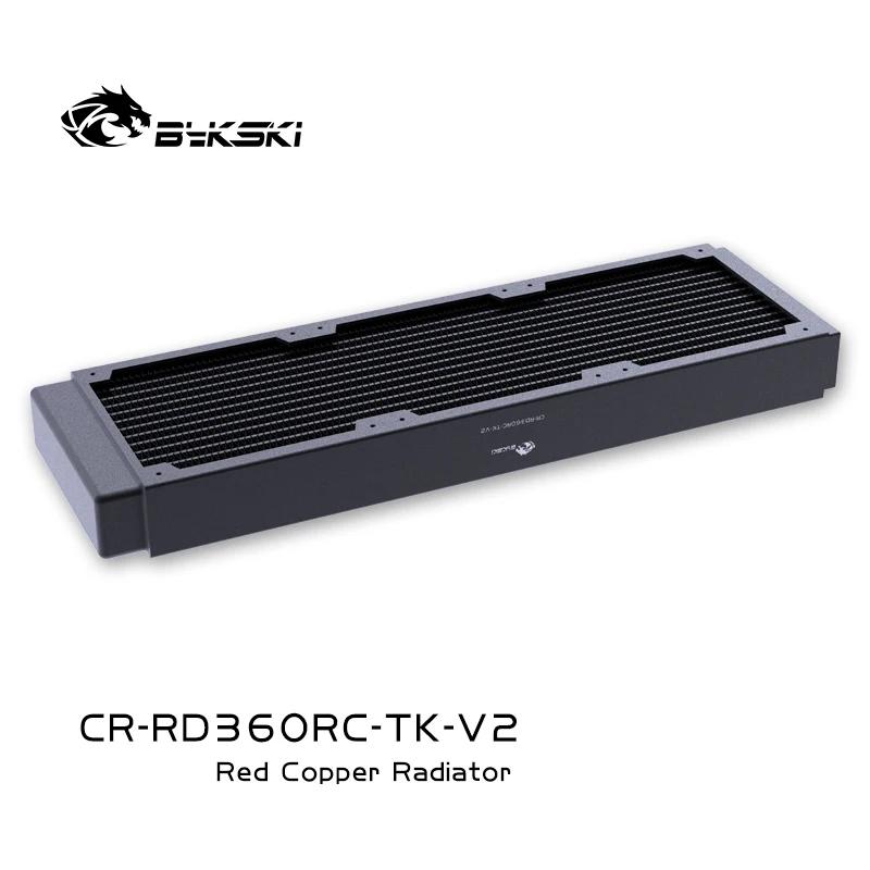 BYKSKI 360mm/480mm Copper Radiator for PC Cooling 40mm Thickness for 12cm Fan Water Cooler High Performance CR-RD360RC-TK-V2 360mm 40mm thickness