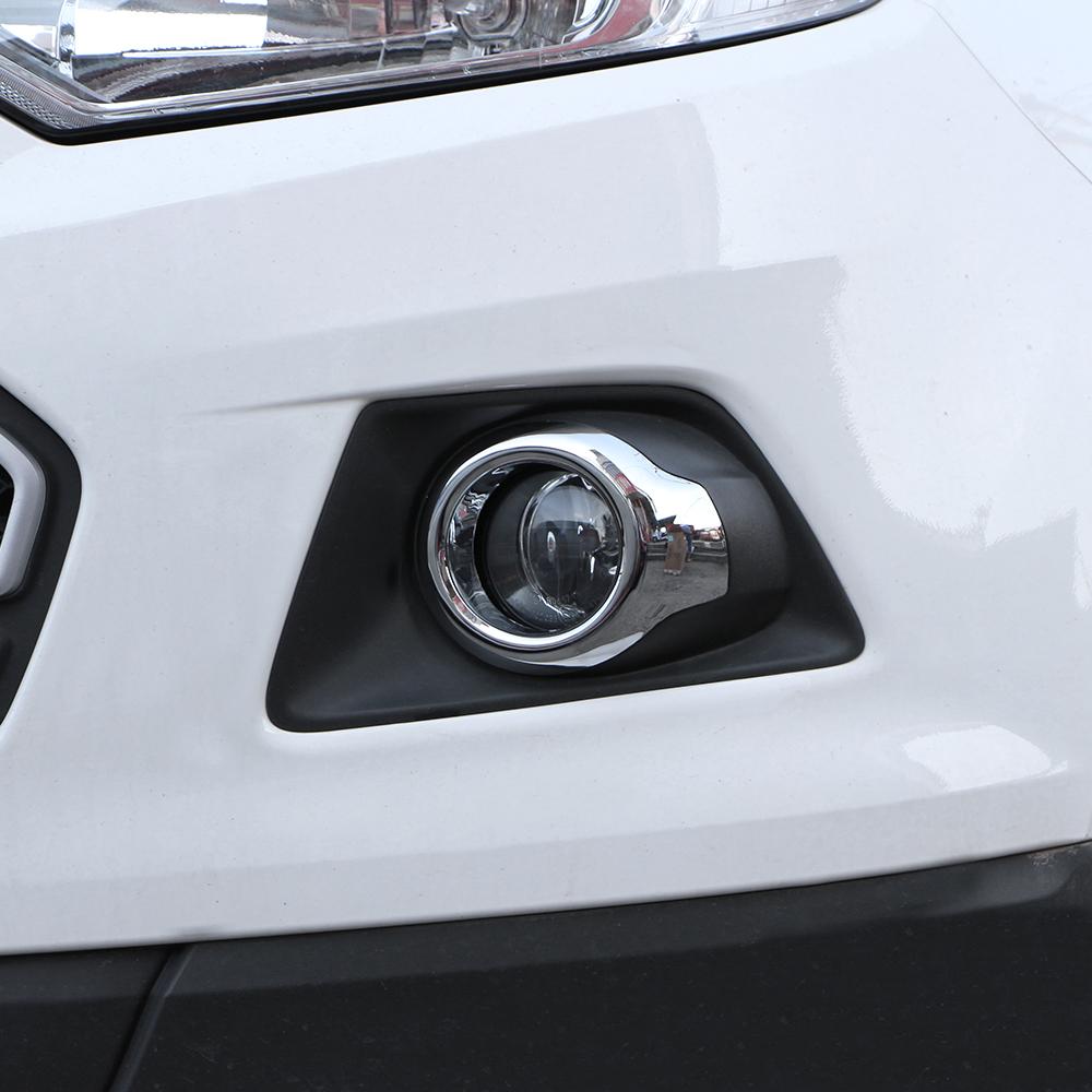 ABS Chrome Car Head Fog Lamp Cover Lights Trim Sticker for Ford Ecosport 2013 2014 2015 2016 2017 Car Accessories