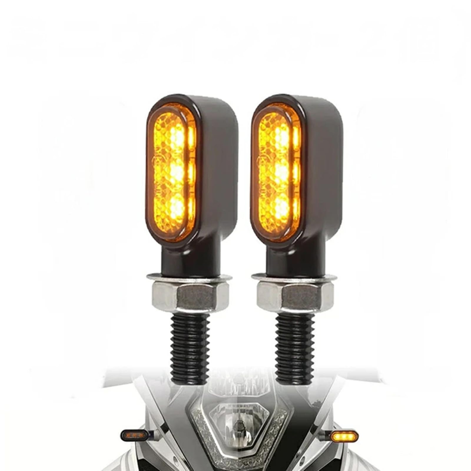 Vehicle Inspection Compatible Motorcycle LED Turn Signal Light, Ultra Small