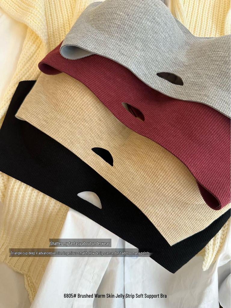 Women's Seamless Wire-Free Bra with Side Support & Anti-Sagging Design