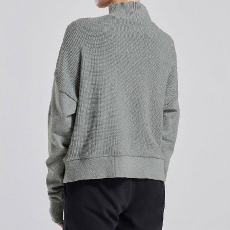(WMNS) Converse Knit Mock Neck Sweatshirt Asia Sizing 'Grey' Women's 10007185-A02
