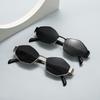 Fashion Polygonal Women Sunglasses Vintage Brand Rhombus Mirror Ladies Sun glasses Shades Unique Metal Frame Punk Eyewear Men