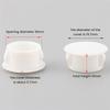 ABBY-1Set 8 Sizes Plastic Hole Plugs Assortment Flush Type Snap In Locking Tube Hole Plugs Furniture Post Pipe Insert End Cap Wh