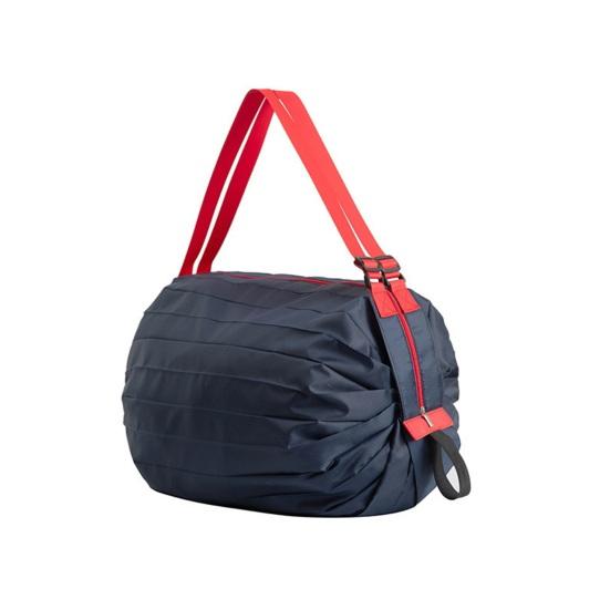 Handbag Foldable Reusable Shopping Bag with Strap Shoulder or Hand Carry Washable Nylon Tote Bag for Grocery Travel Outdoor Use