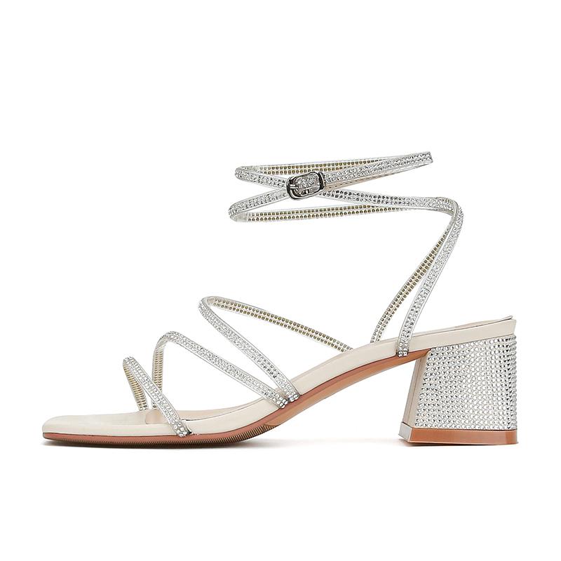 

Летние сандалии Женская обувь Пляжные сандалии с перекрестными ремешками Бежевые модные мюли с квадратным носком Женская обувь на открытом воздухе Zapatillas Mujer Casa 40