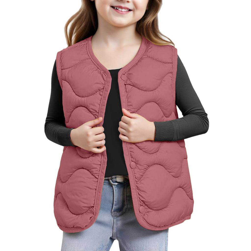 Kids' Winter Vest - Cotton Padded Sleeveless Jacket