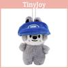 Plush Wolf Bear Rabbit Keychain Soft Toy With Hat Design For Kids And Collectors