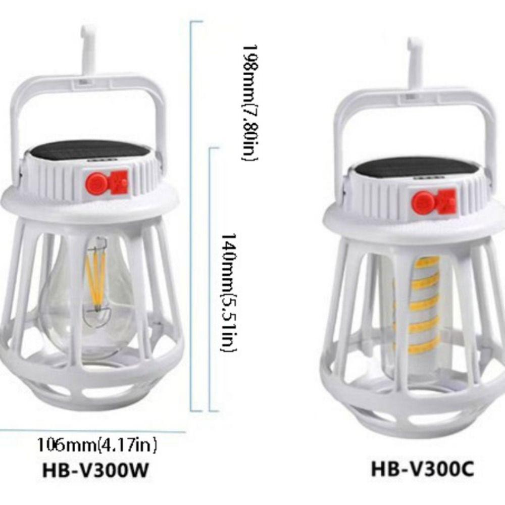 LED Light Solar Powered Light Ultra Bright IP55 Waterproof Rechargeable Light Handheld Design Multi Functional Camping Light