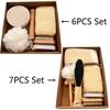 Conjunto de Ferramentas de Banho 6 peças/7 peças Limpeza Profunda Esponja de Banho de Sisal Escova de Lavar Lima para Pés Esfoliante Massagem Corporal Completa para Relaxar