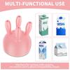2025 Upgrade PP Cow Udder Milk Carton Cap 3D Printing Funny Pouring Milk Bottle Cap Reusable Boxed Milk Diverter JT422
