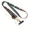 Mobile Phone Clip Antilost Retro Pattern Strap Crossbody Long Straps Adjustment Length Hanging Universal Neck Lanyard for iPhone