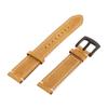 Leather Watch Strap Quick Release Closure Frosted Surface Fashionable Vintage Watch Strap Yellow