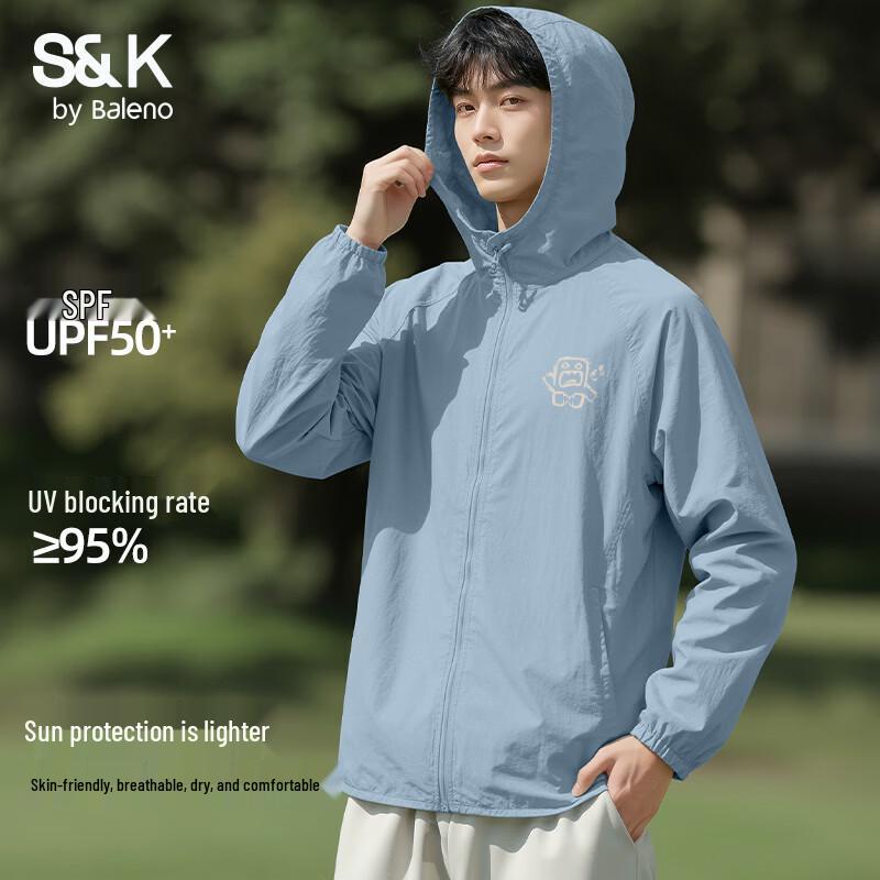 Baleno Men s S&K Series Lightweight Sun Protection Hooded Jacket M