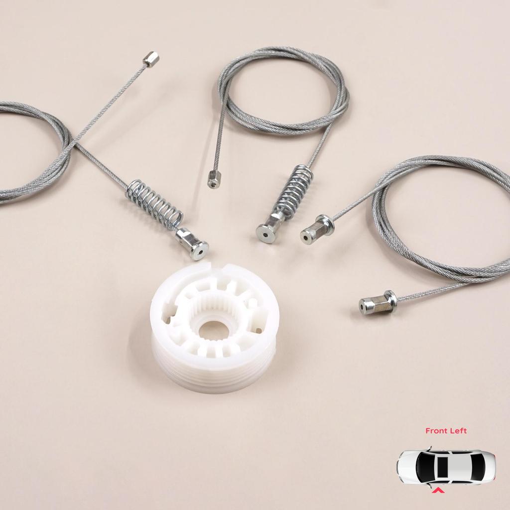 BWR5554 Window Regulator Repair Set Left Door for Smart Fortwo 451 MK2 2006-2014 Coupe 4517200146