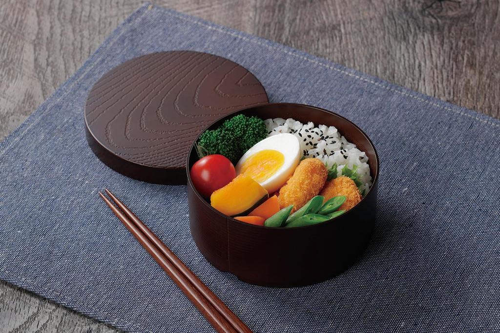 Kakusei Bento Magewappa Dishwasher and Microwave Includes Elastic Made in Box, Style, Round, 500ml, Safe, Band, Japan, TW-06
