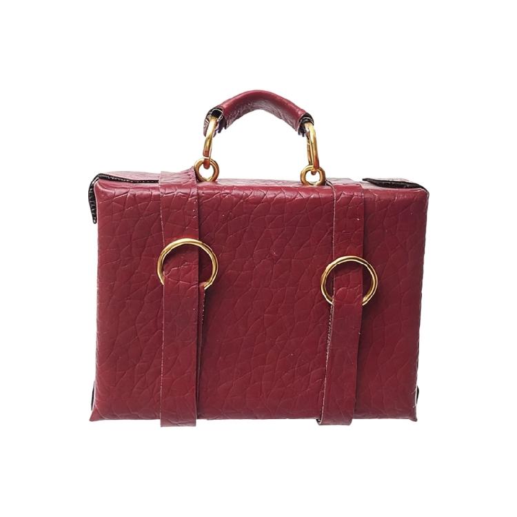 Collectible Retro Dollhouses Miniature 1/12 Scale Portable Wooden Trunk Detailed Craft