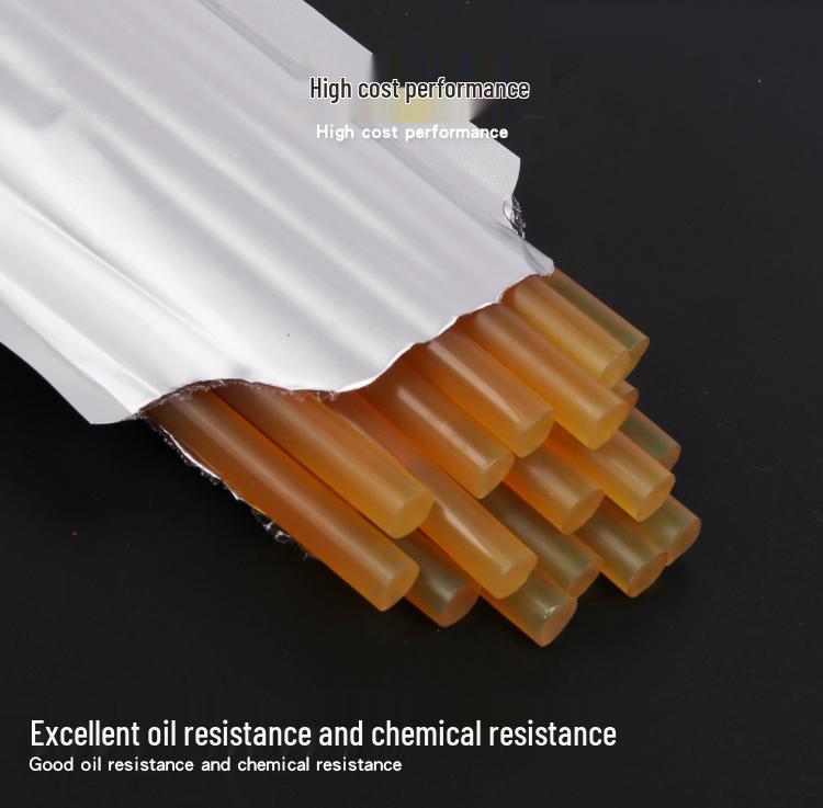Flame Retardant Amber Hot Melt Adhesive Stick: High Temp 160°C, Low Temp Oil Resistant, UL Certified Insulation