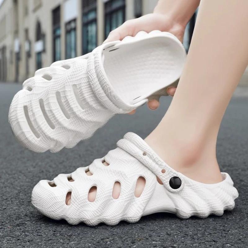 Fashion Hole Male Slipper Fishing and Wading Beach Slides Low Price Trend 2025 Elegant Eva Designer Luxury Summer Sale Style Men's Shoe