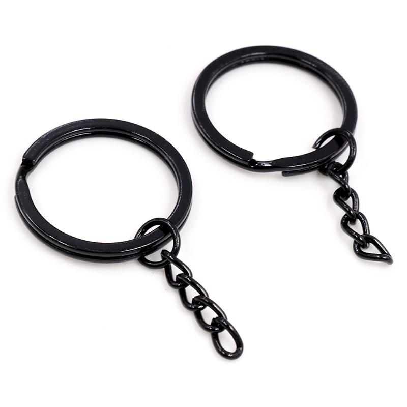 20 Pezzi 25-30mm Anello Portachiavi Portachiavi Dorato Argentato Chiusura Componenti Portachiavi Anello Diviso Anello Portachiavi Placcato Per Creazione di Gioielli
