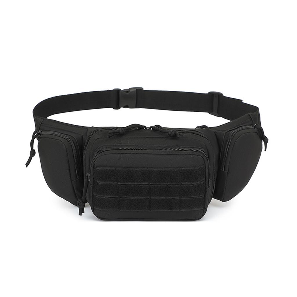 Men's Tactical-Waist Bag High-Density Nylon Fiber Outdoor Sports Durable Storage With Adjustable Strap