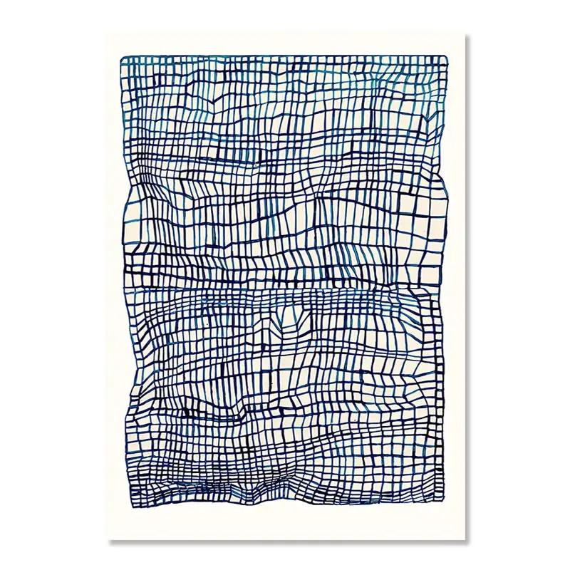 Modern Nordic Abstract Aesthetics Wall Art Pajama Girl Nude Line Curves HD Oil On Canvas Poster Home Bedroom Decoration Gift