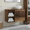 Bathroom Furniture Set 2 pcs Reclaimed Wood Effect Particleboard