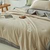 Japanese Double-Layer Yarn Summer Quilt High-Quality Two-Tone Soybean Thin Quilt Skin-Friendly Cooling Comfort for Single Double
