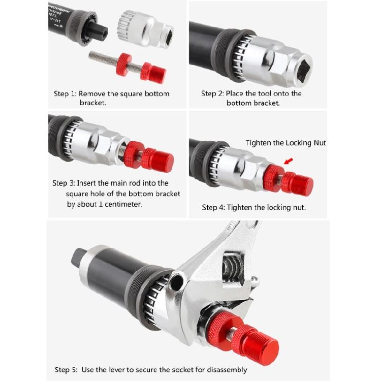 Square Hole Spline Repair Wrenches Road Bike Wrenches Wheel Removal Tool Bicycles Bottom Brackets Remover