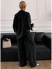 "2026 European & American Casual Cotton-Linen Two-Piece Set: Loose Long-Sleeved Shirt & Pants”
