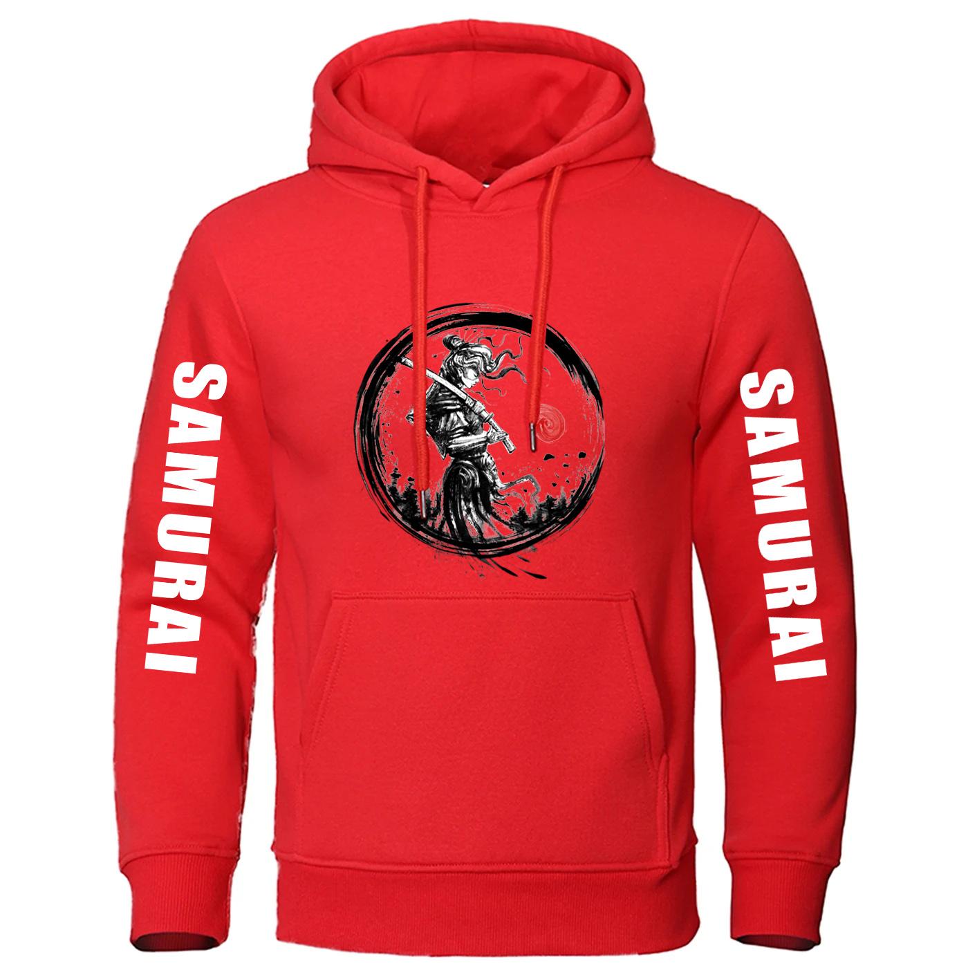 

Japanese Samurai Graphic 2025 Spring And Autumn Man s High Street Fashion Pullover Hoodies Solid Color Slim Coat 3XL