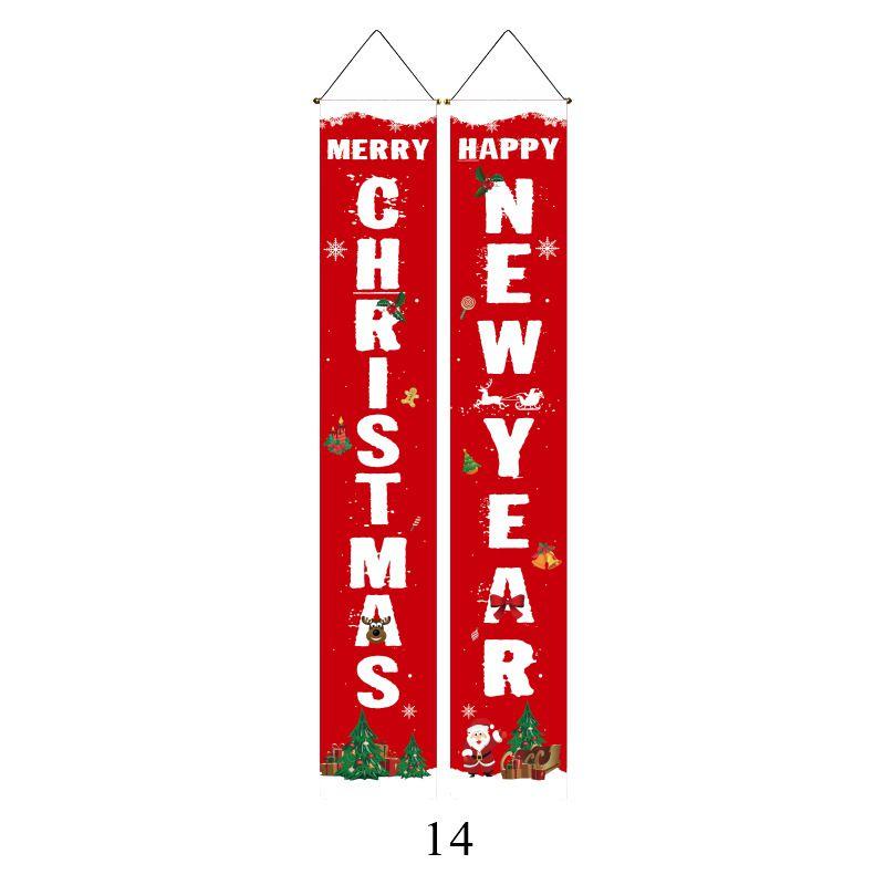 Elegant Nutcracker Christmas Decoration Hanging Door Banner Soldier Character Porch Sign