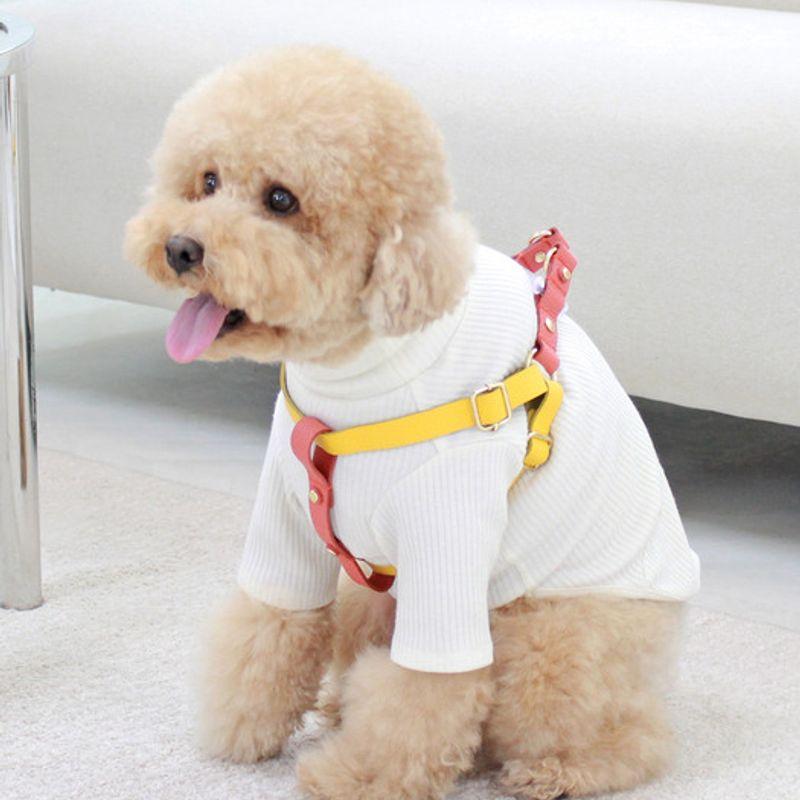 MAISON DE MIU Laufgeschirr Gelb/Koralle