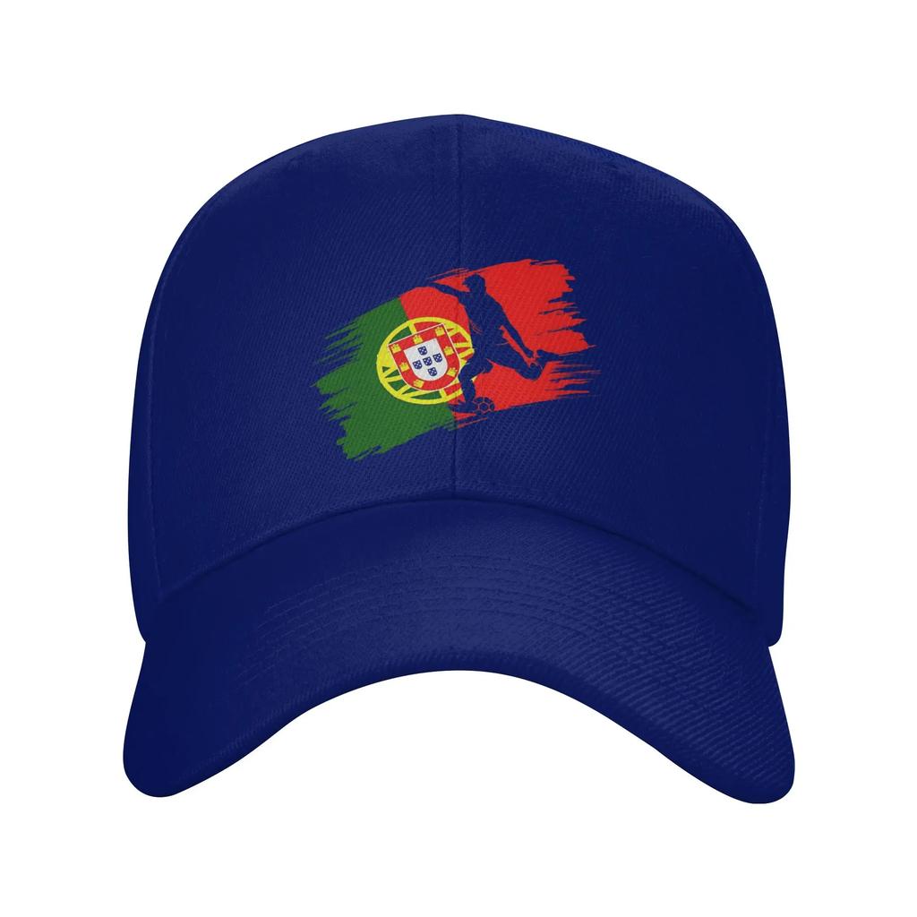 New Portugal Flag Football Soccer Fan Jersey Sun Baseball Cap Summer Unisex Unisex Custom DIY Trucker Hat Sunscreen Baseball Caps